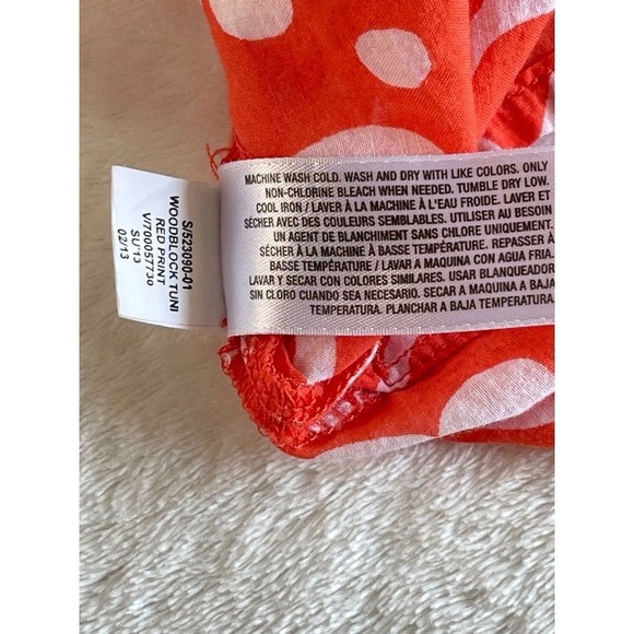 Old Navy Peasant Tunic Top Womens XXL Orange Cotton Lightweight Boho Blouse - Picture 13 of 14